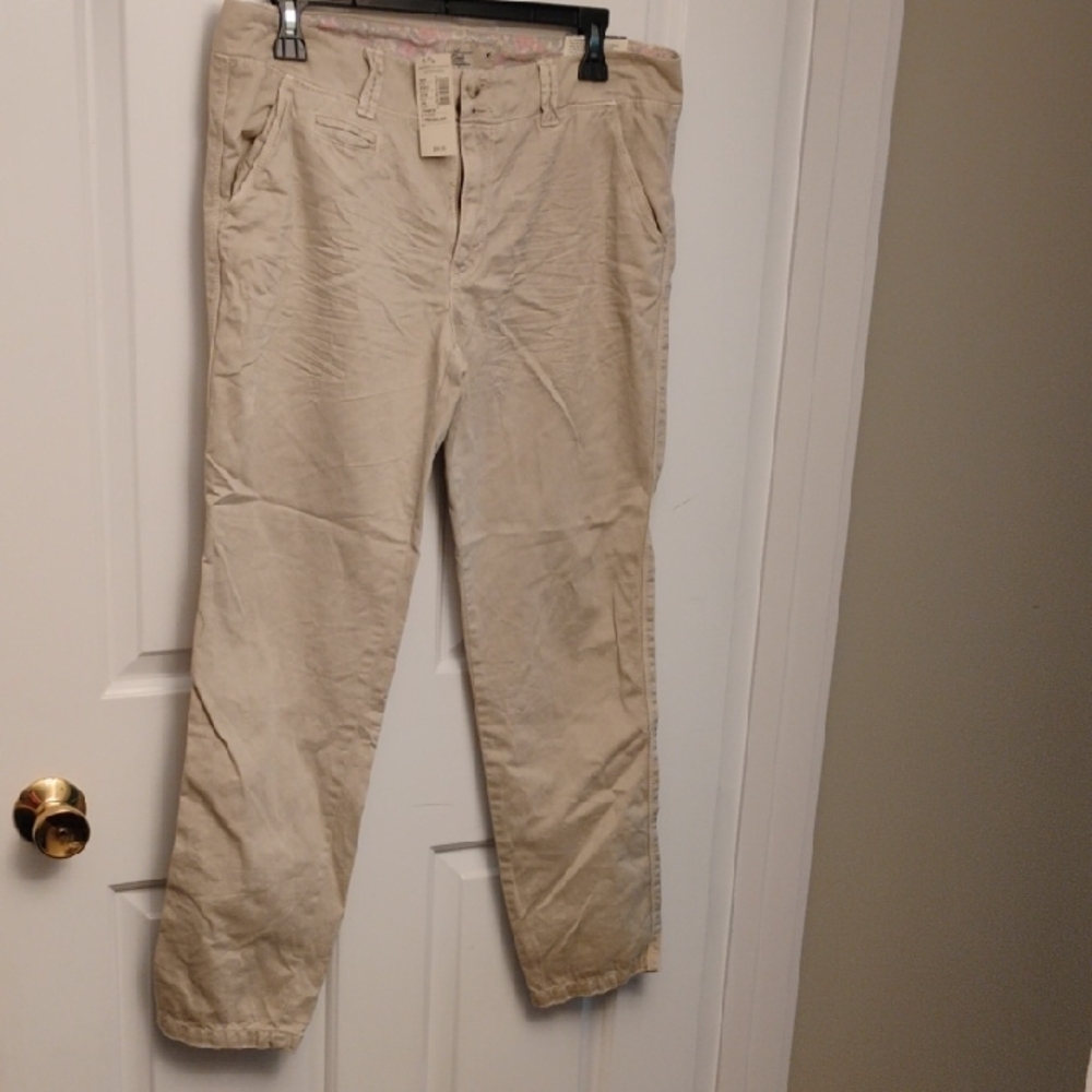 American Eagle Tan Straight Leg Pants